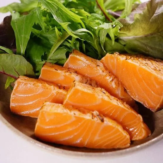 潮屋 鰤とサーモンのたたき詰合（3ヶ・計450g）【冷凍】【産直】
