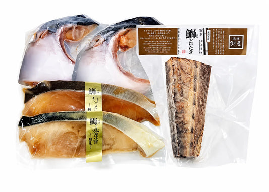 潮屋 鰤の味わいづくし（鰤のたたき1ヶ・鰤ひしほ漬1枚・鰤味噌漬1枚・鰤かまふり塩仕立2ヶ）【冷凍】【産直】