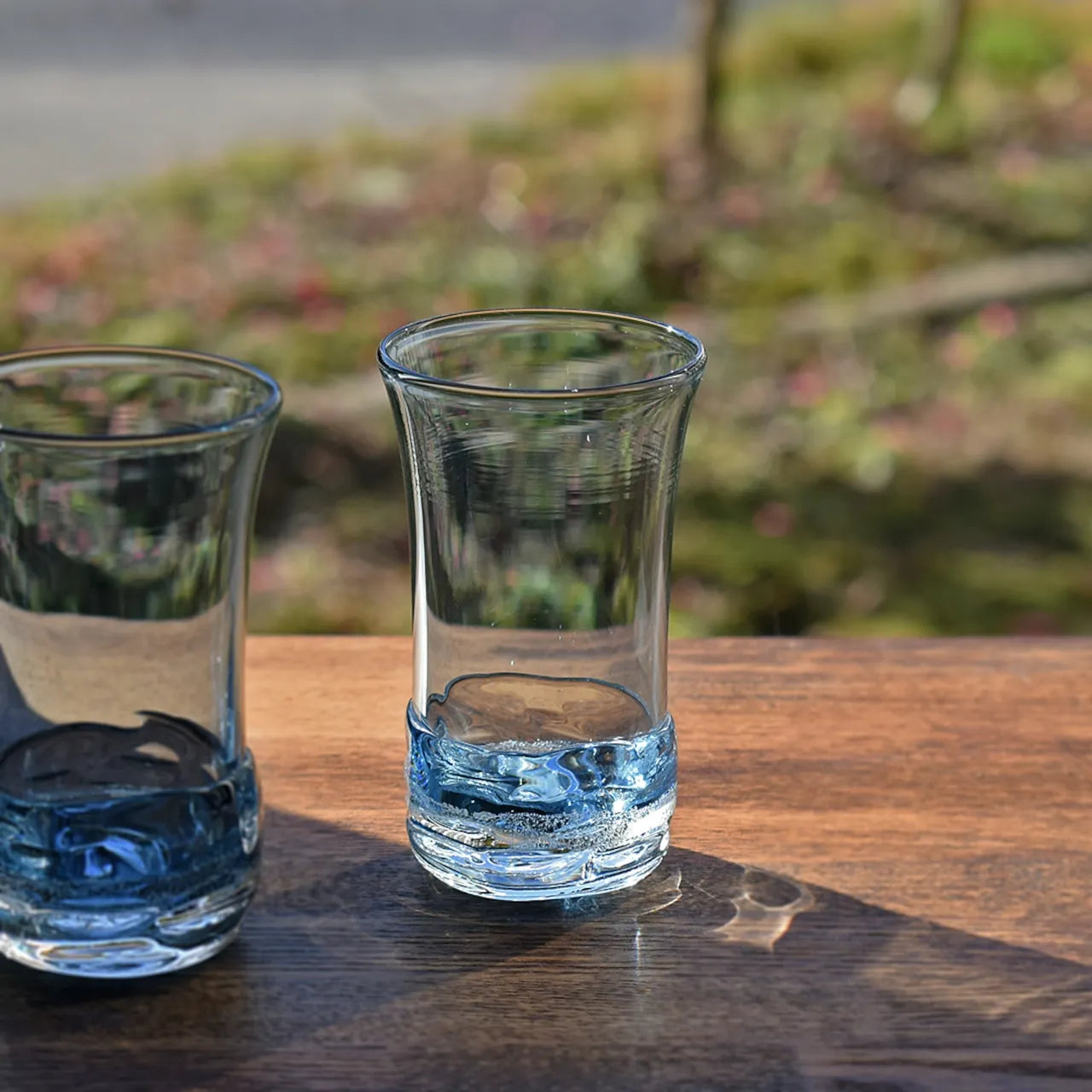 能登島ガラス工房 能登藍（のとブルー）ma-sona 一口グラス【産直】