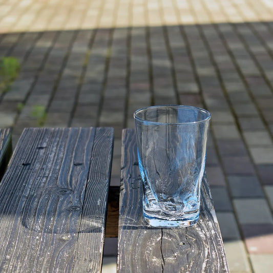 能登島ガラス工房 能登藍（のとブルー）緩~KAN~ 焼酎グラス【産直】