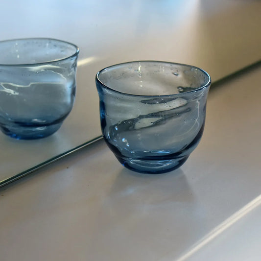 能登島ガラス工房 能登藍（のとブルー）粋～sui～ 冷茶グラス【産直】【予約商品】