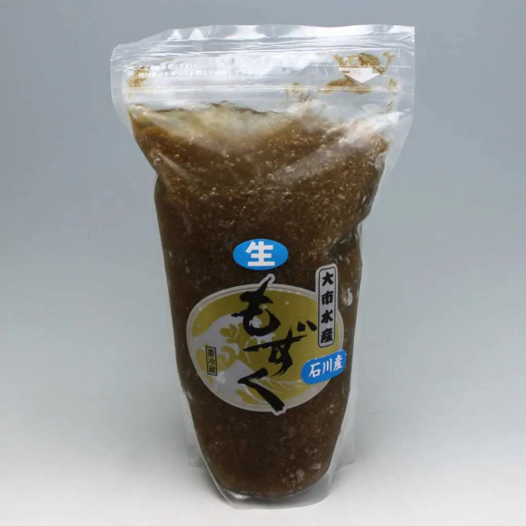 石川県産天然絹もずく１kg 大サイズ【冷蔵】
