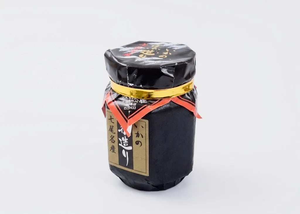 七尾名産 手造り いか塩辛（黒造り）160g【冷蔵】