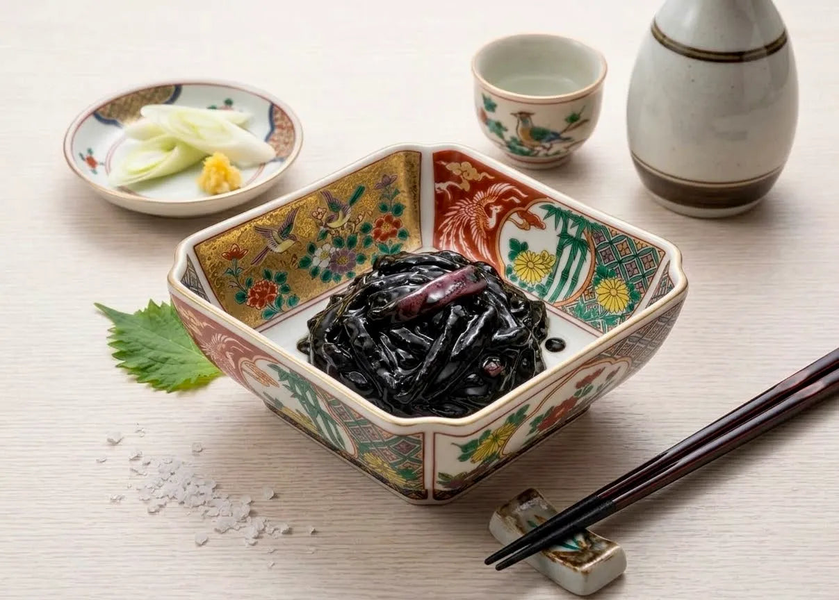 七尾名産 手造り いか塩辛（黒造り）160g【冷蔵】